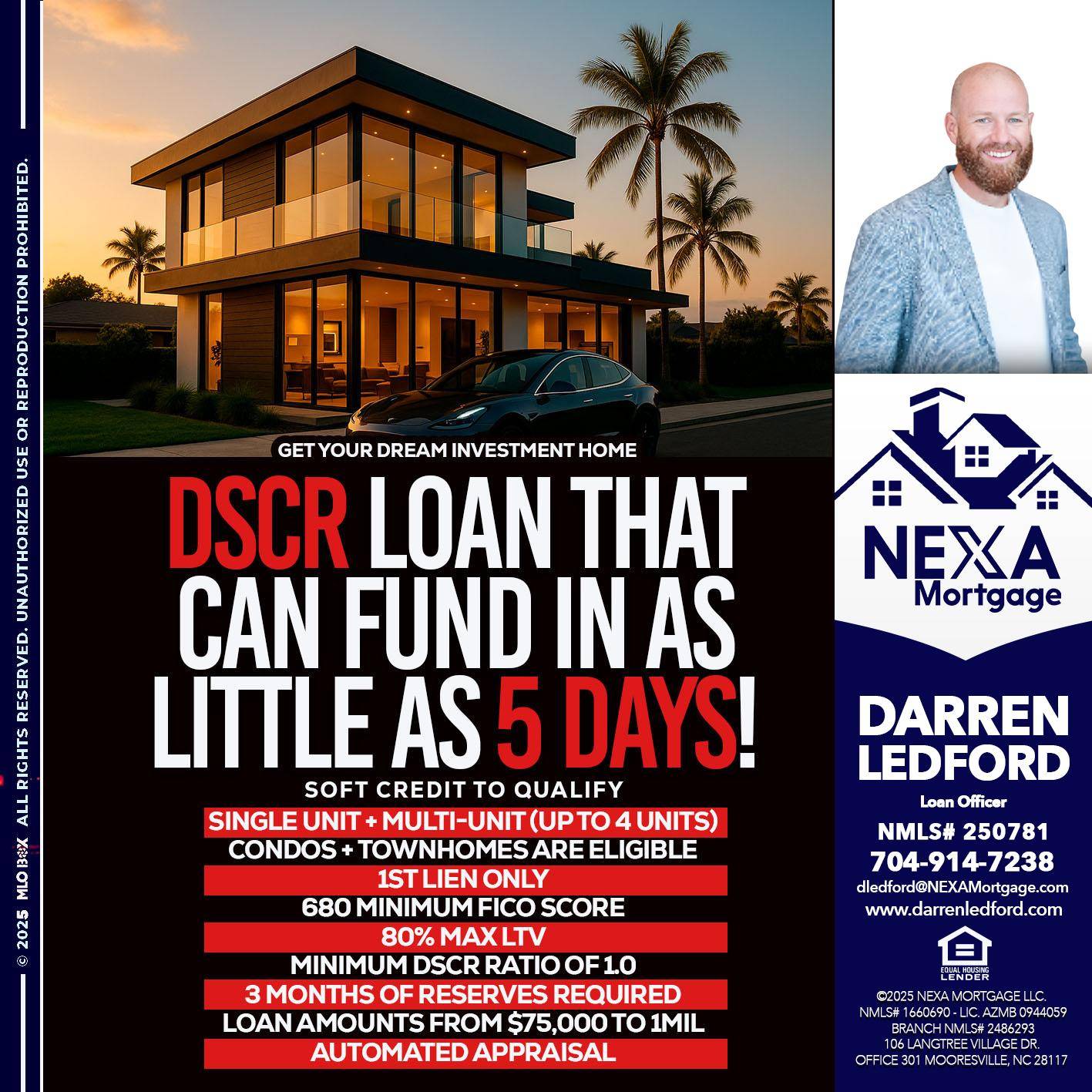 DSCR LOAN - Darren Ledford -Loan Officer