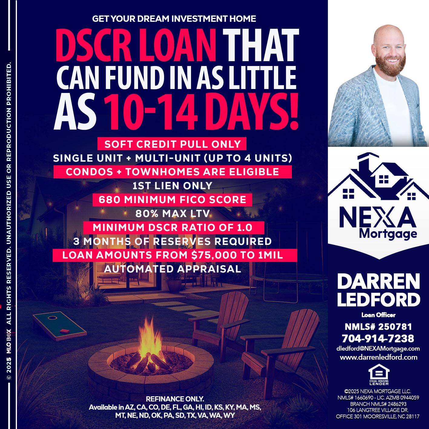 DSCR LOAN - Darren Ledford -Loan Officer