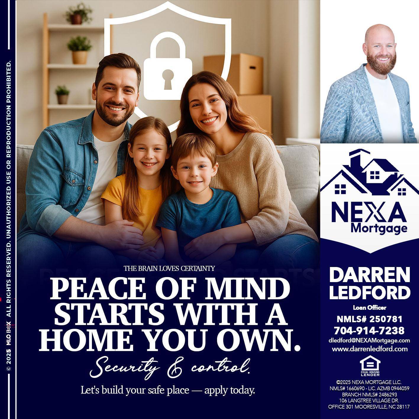 peace of mind - Darren Ledford -Loan Officer