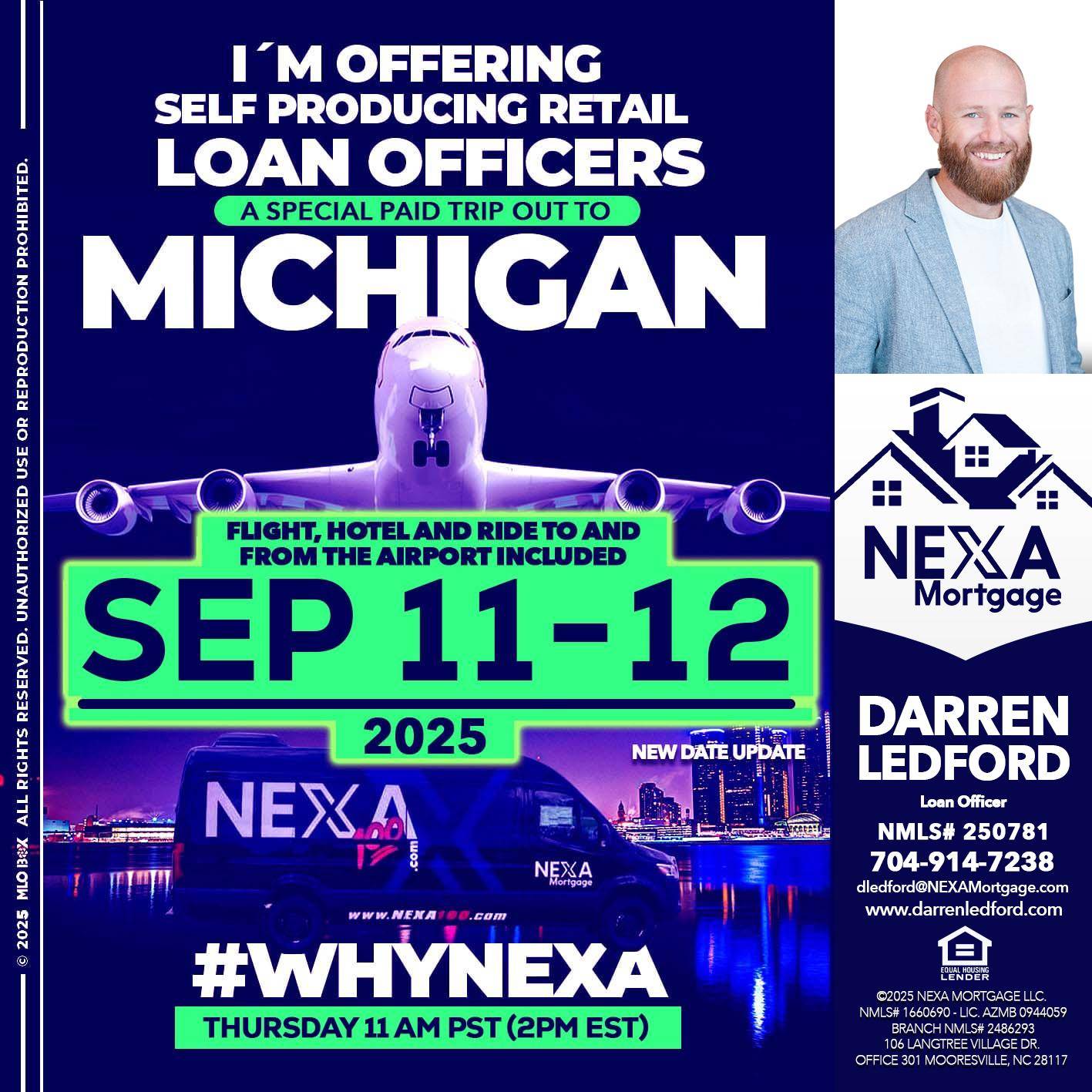michigan sep 11-12 - Darren Ledford -Loan Officer