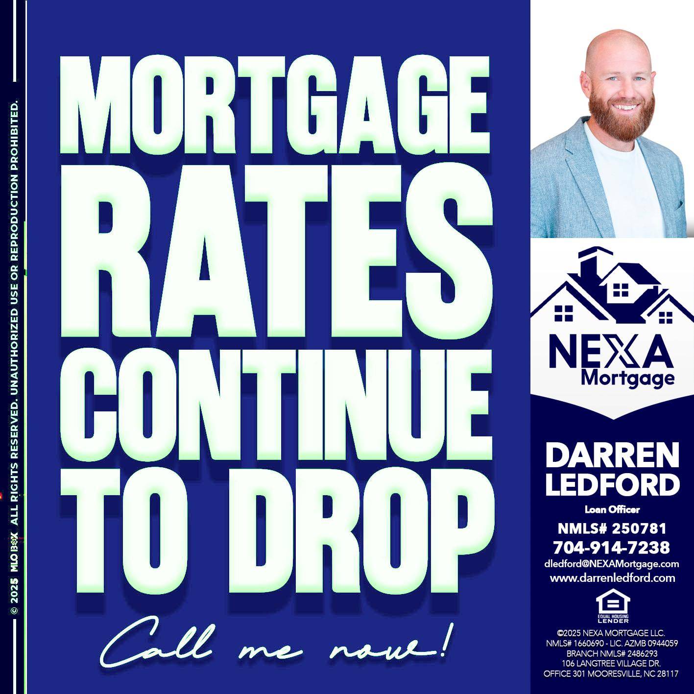 MORTGAGE RATES - Darren Ledford -Loan Officer