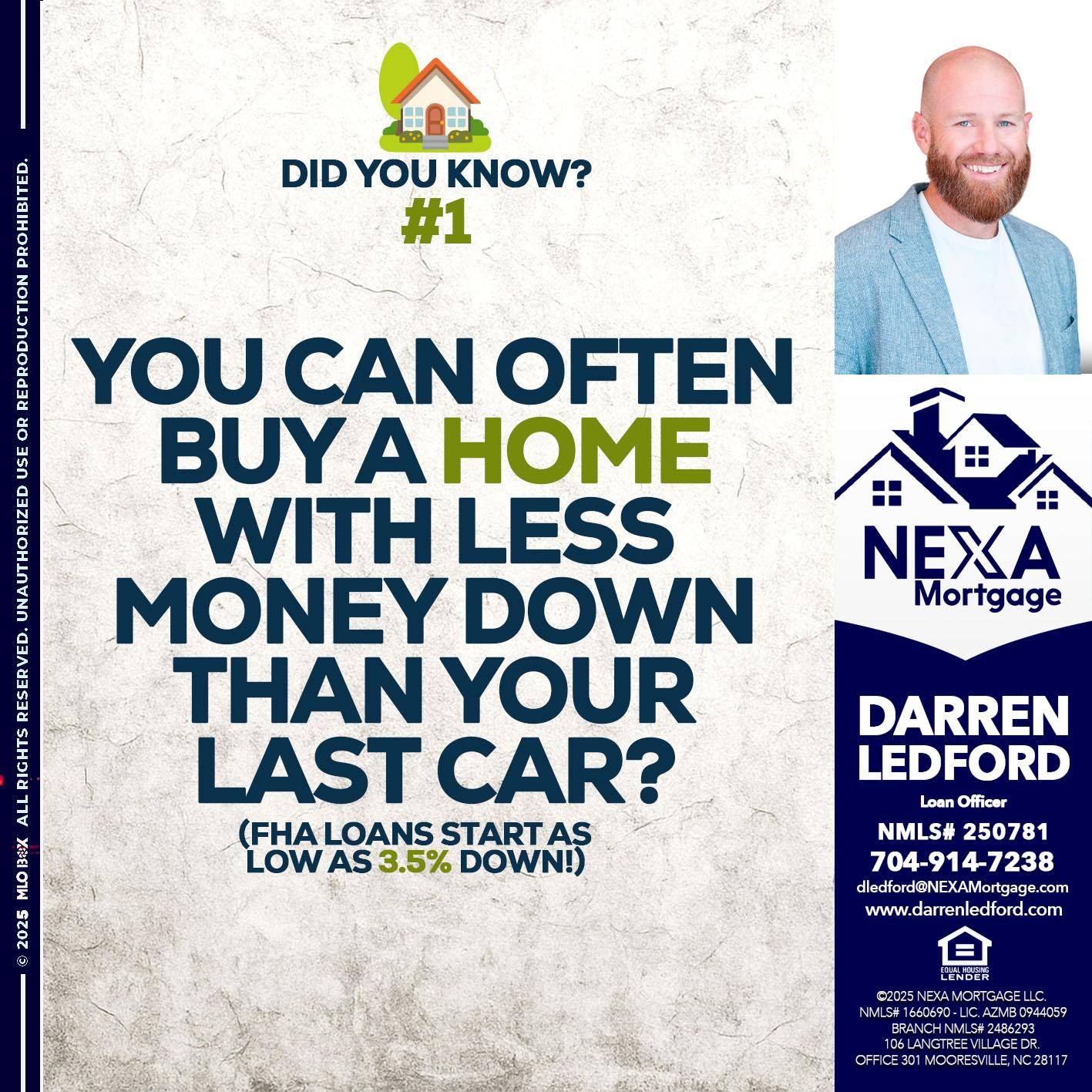 DID YOU KNOW #1 - Darren Ledford -Loan Officer
