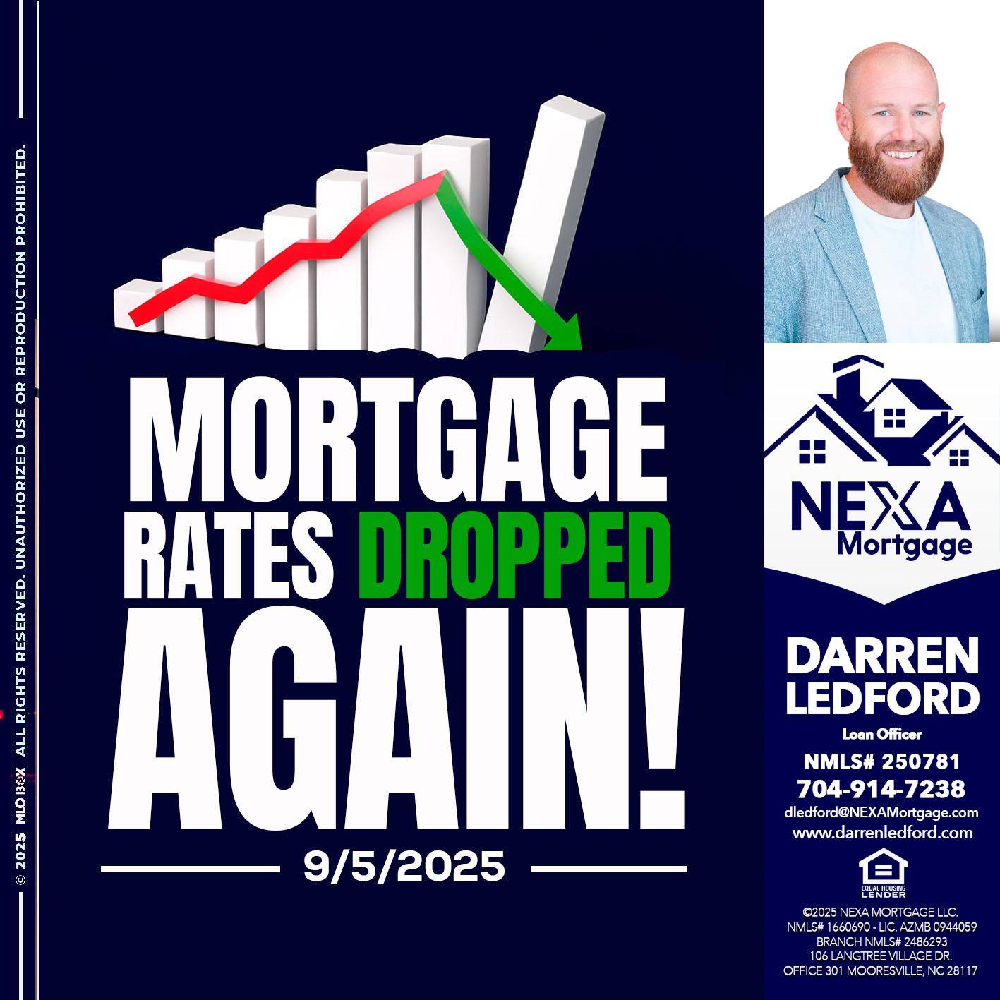 RATES DROP - Darren Ledford -Loan Officer