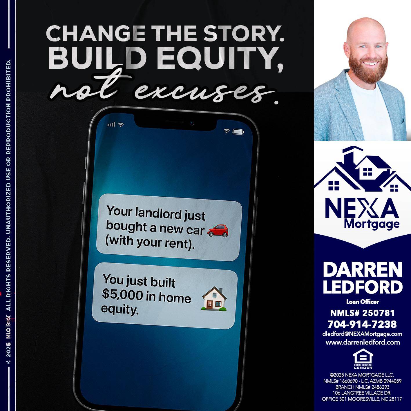 CHANGE THE HISTORY - Darren Ledford -Loan Officer