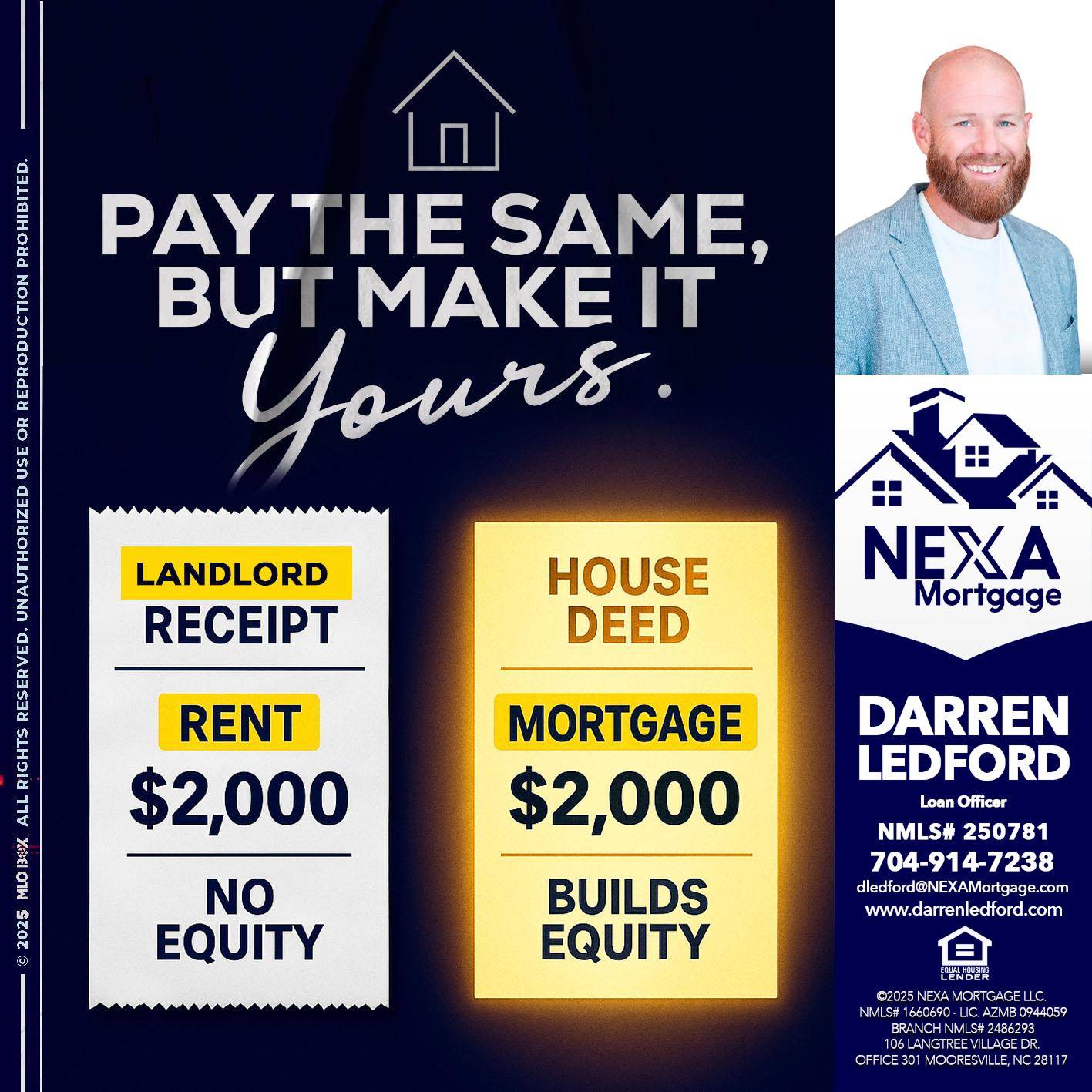 pay the same - Darren Ledford -Loan Officer