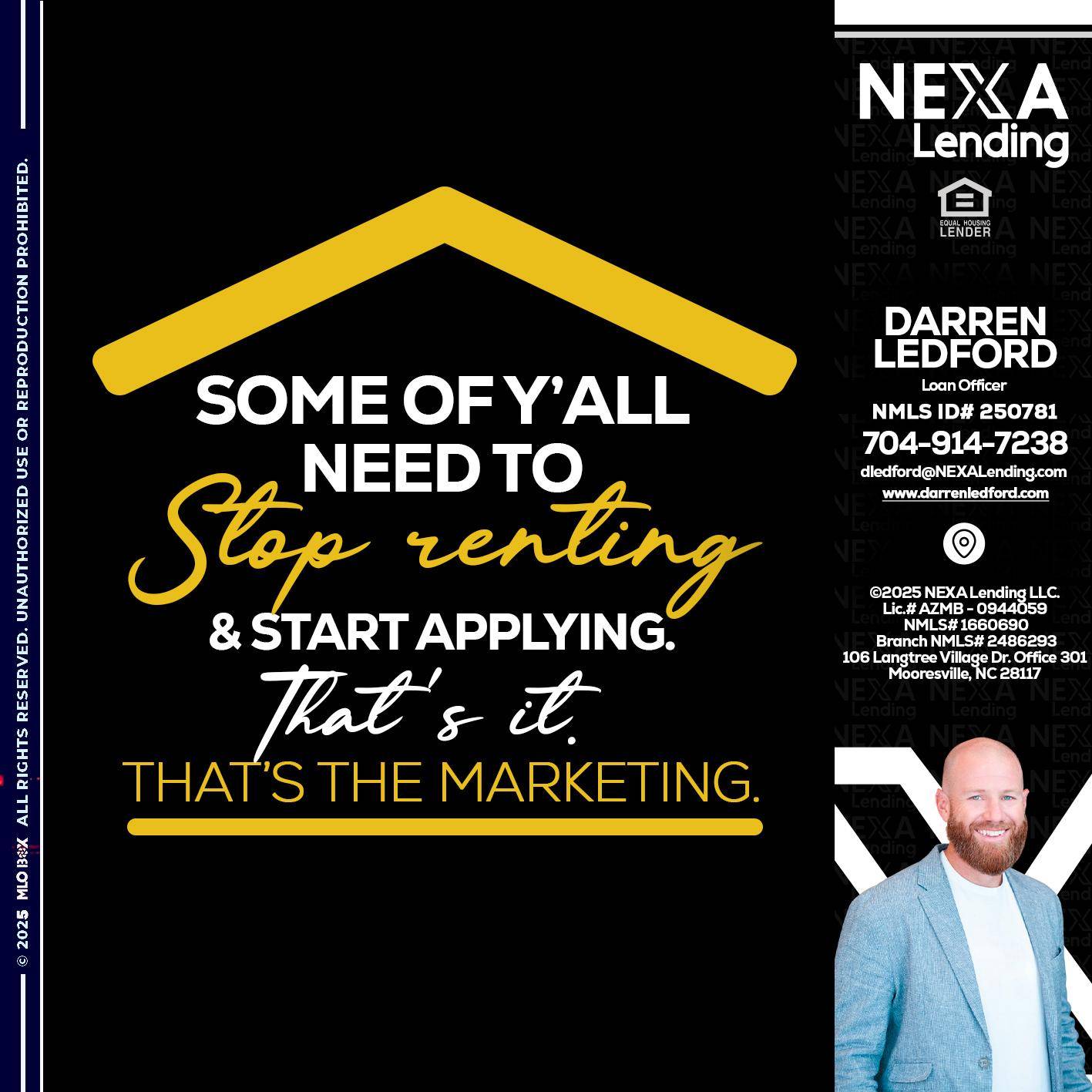some of you - Darren Ledford -Loan Officer
