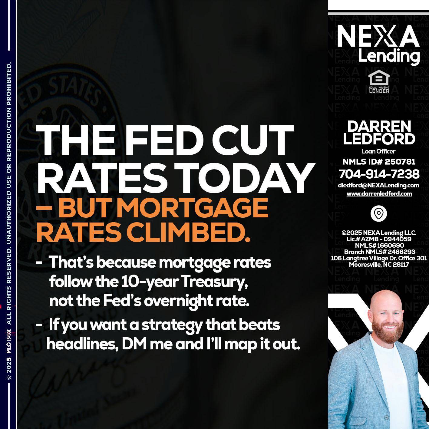 THE FED CUT - Darren Ledford -Loan Officer