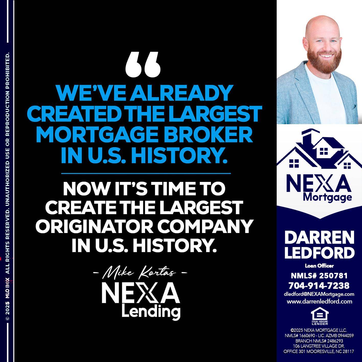 weve already - Darren Ledford -Loan Officer