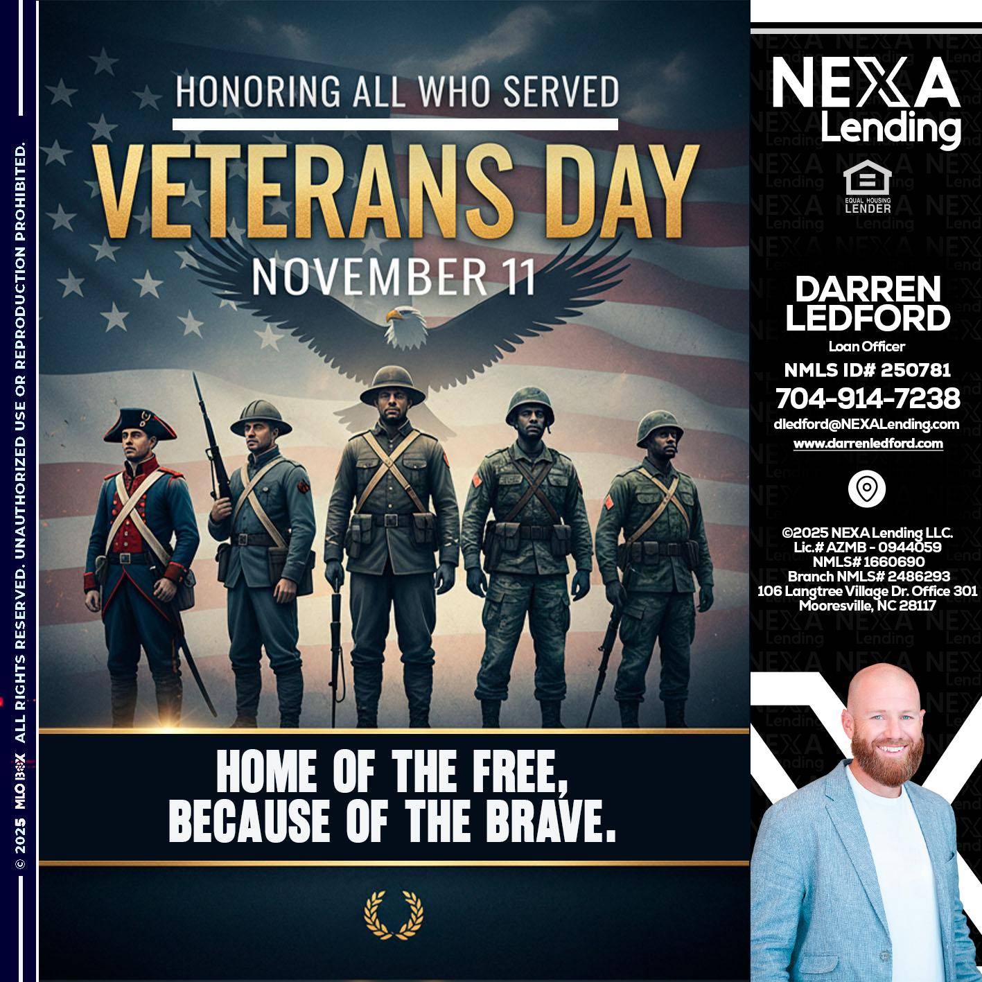 Veterans Day - Darren Ledford -Loan Officer