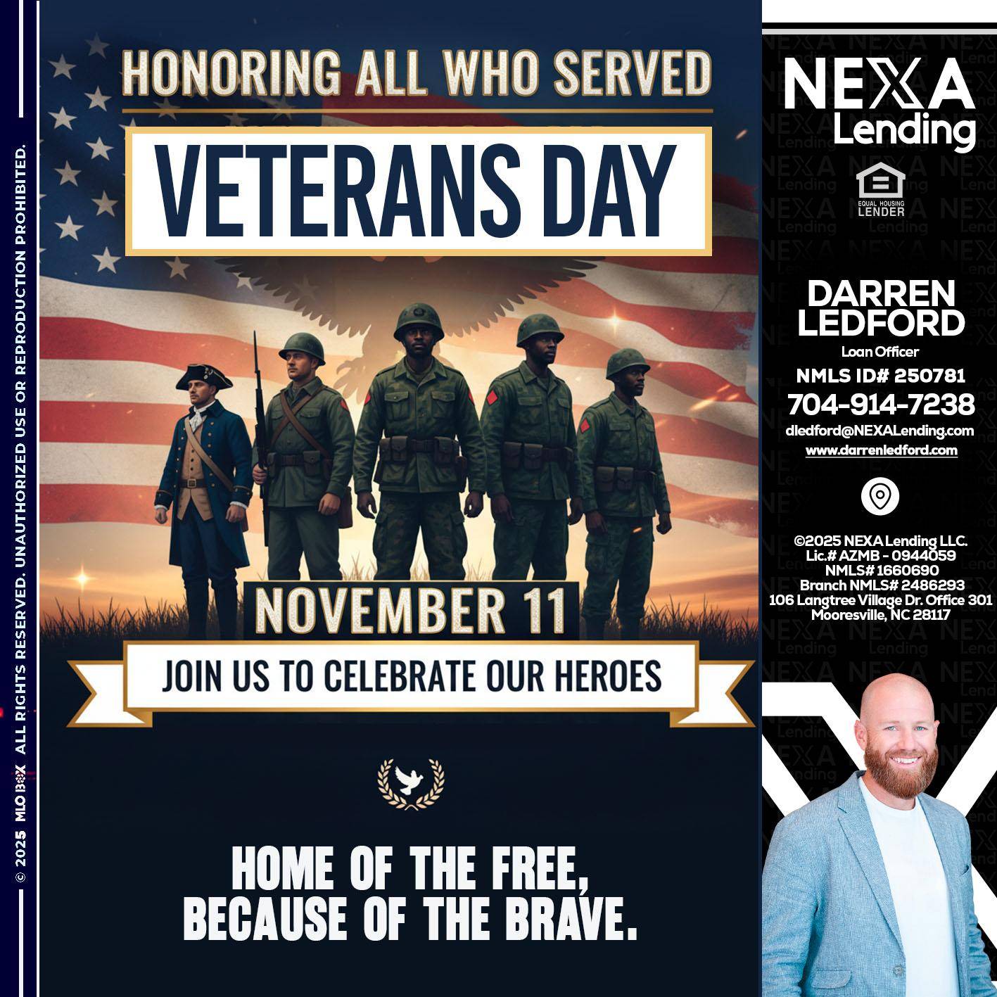 VETERANS DAY - Darren Ledford -Loan Officer
