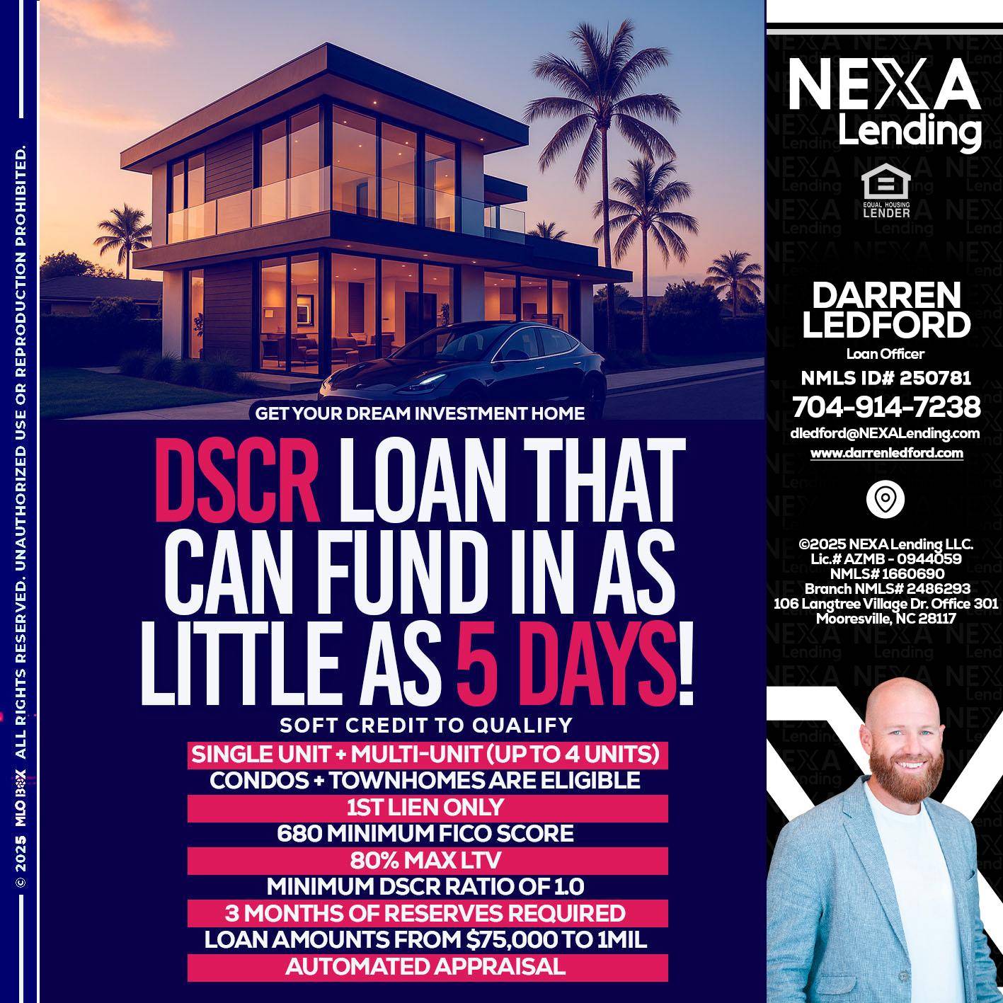 DSCR - Darren Ledford -Loan Officer