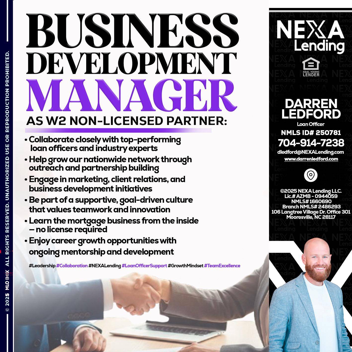 business development - Darren Ledford -Loan Officer