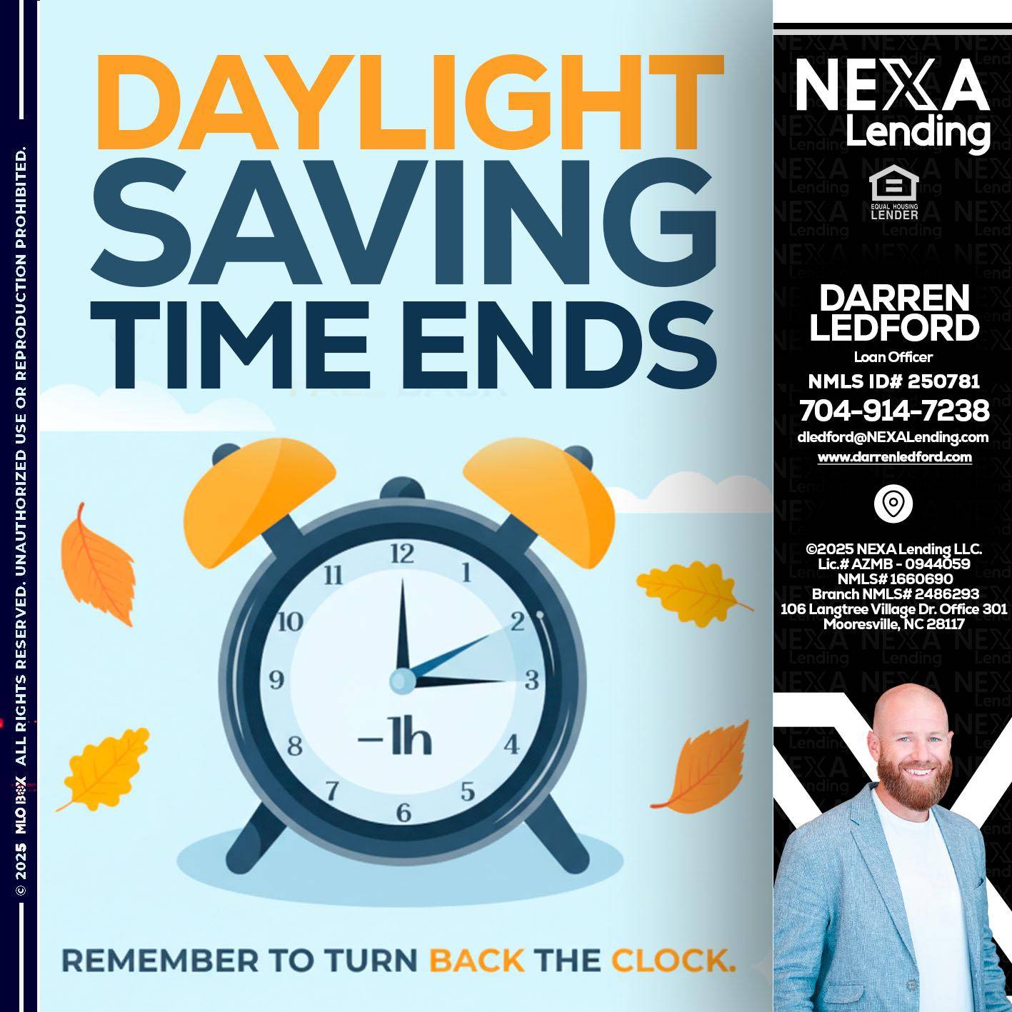 daylight saving - Darren Ledford -Loan Officer