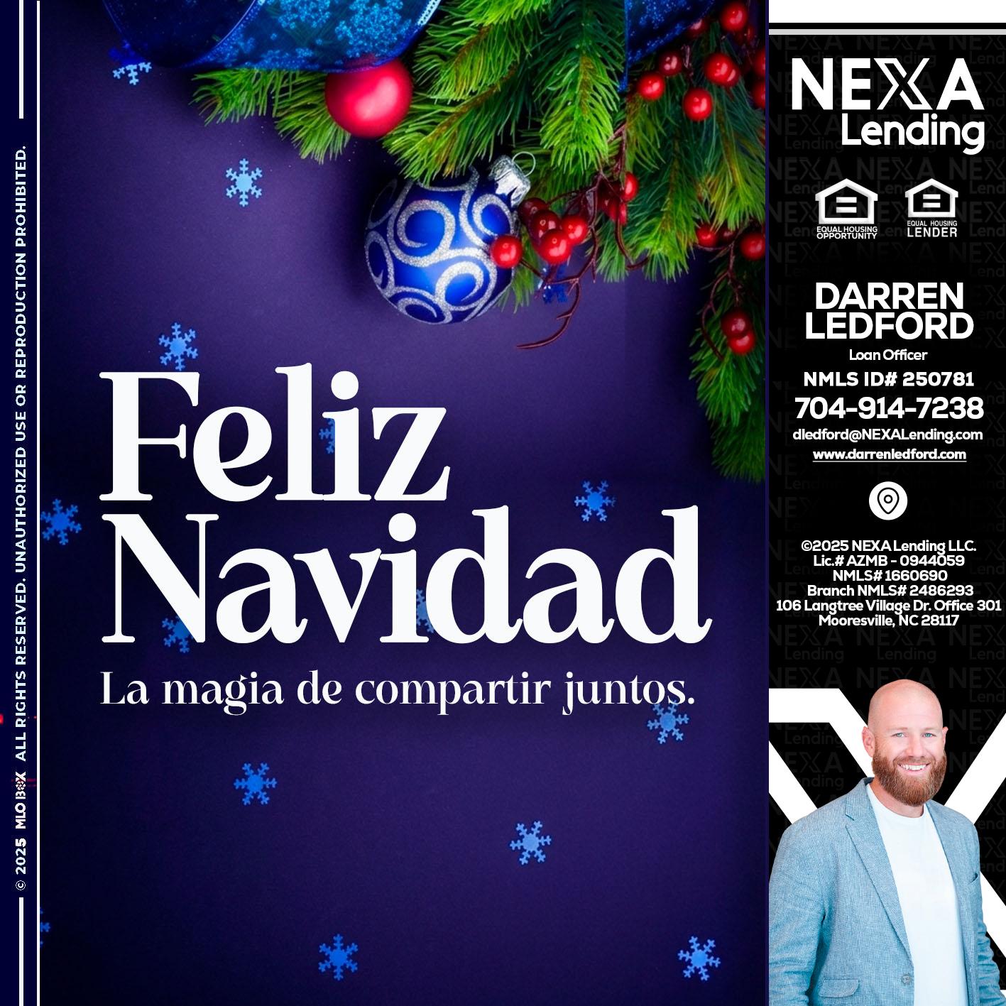 FELIZ NAVIDAD - Darren Ledford -Loan Officer