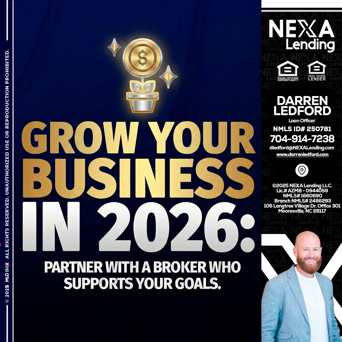 GROW YOUR BUSINESS - Darren Ledford -Loan Officer