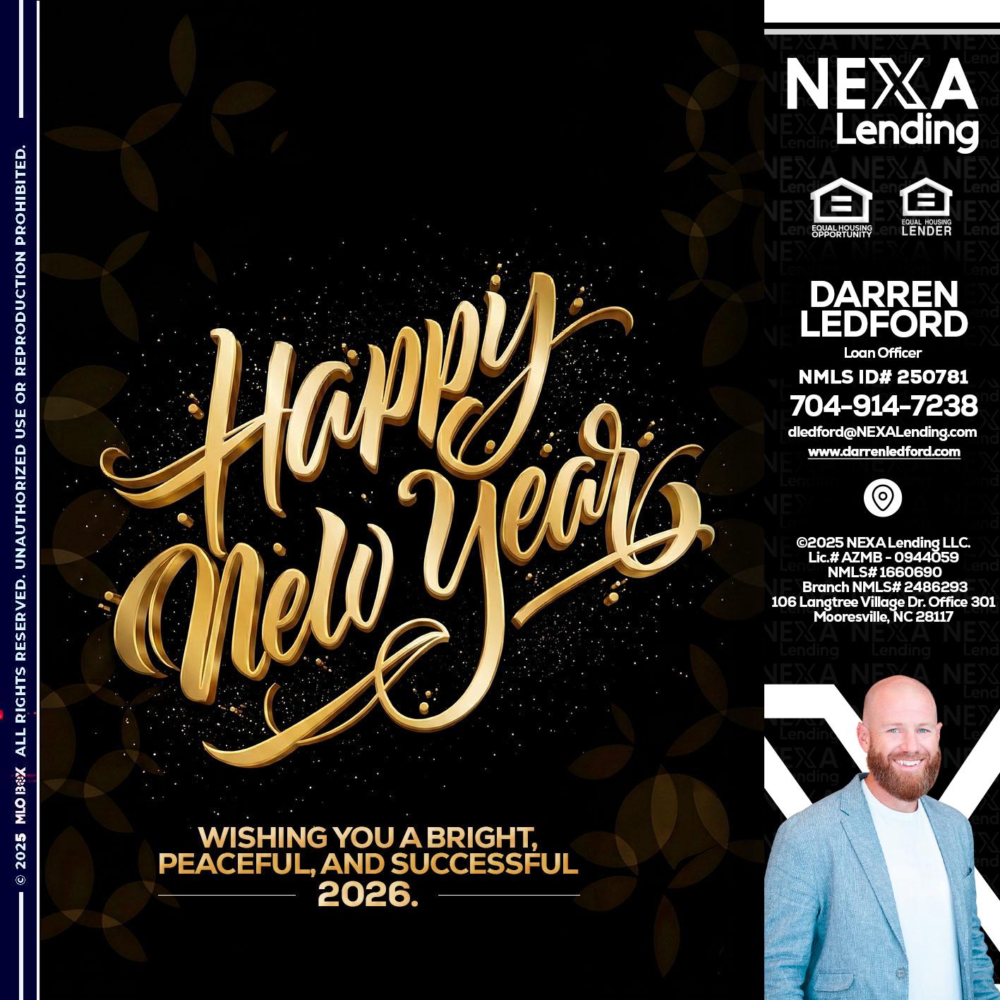 HAPPY NEW YEAR - Darren Ledford -Loan Officer