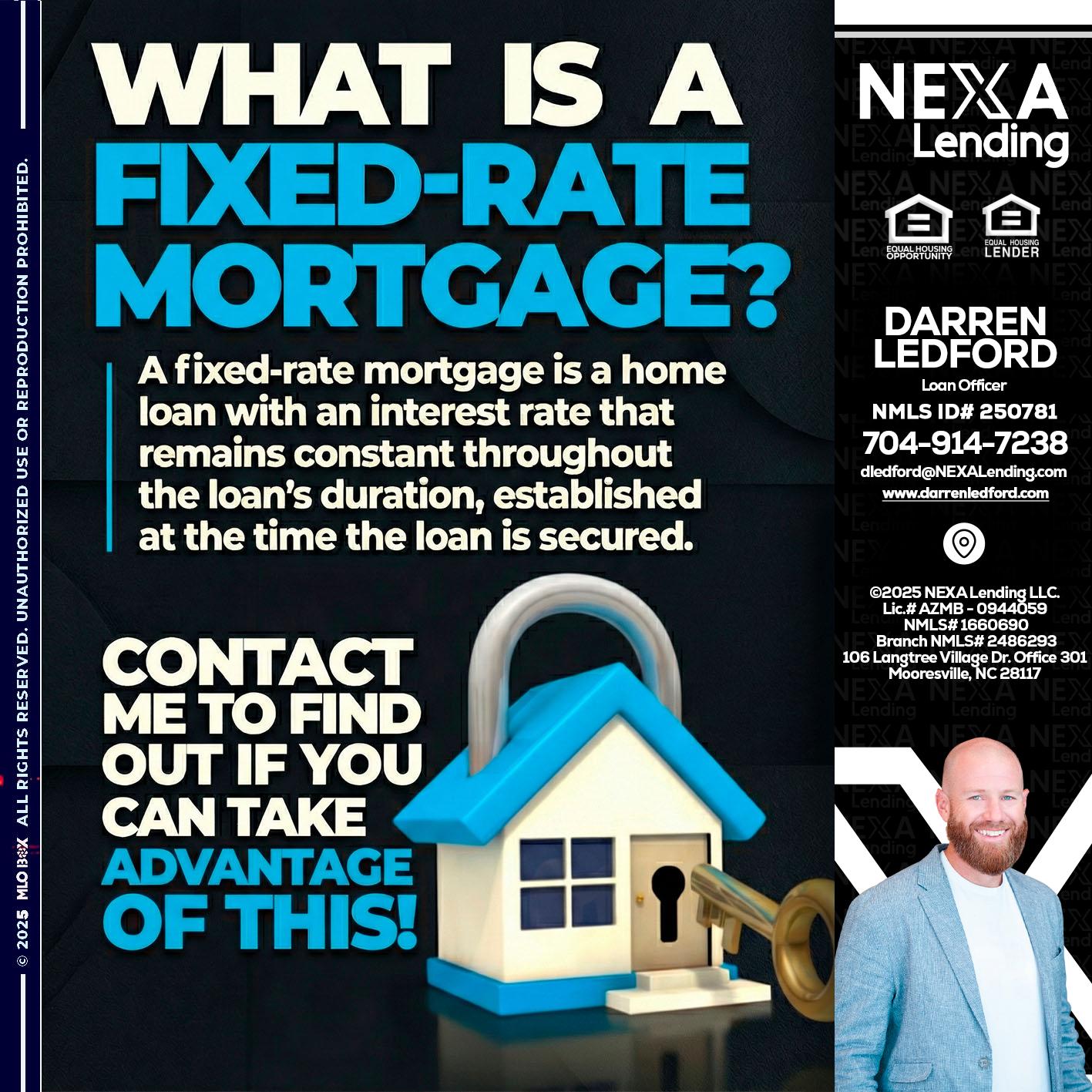 WHAT IS  A FIXED - Darren Ledford -Loan Officer