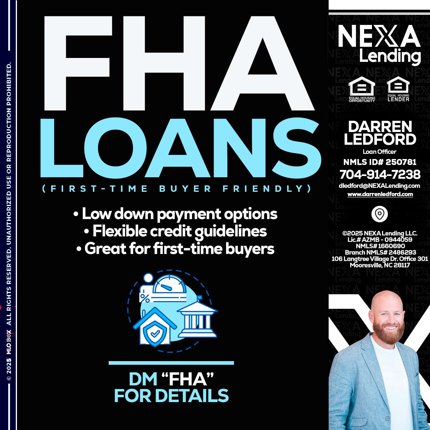 FHA LOANS - Darren Ledford -Loan Officer