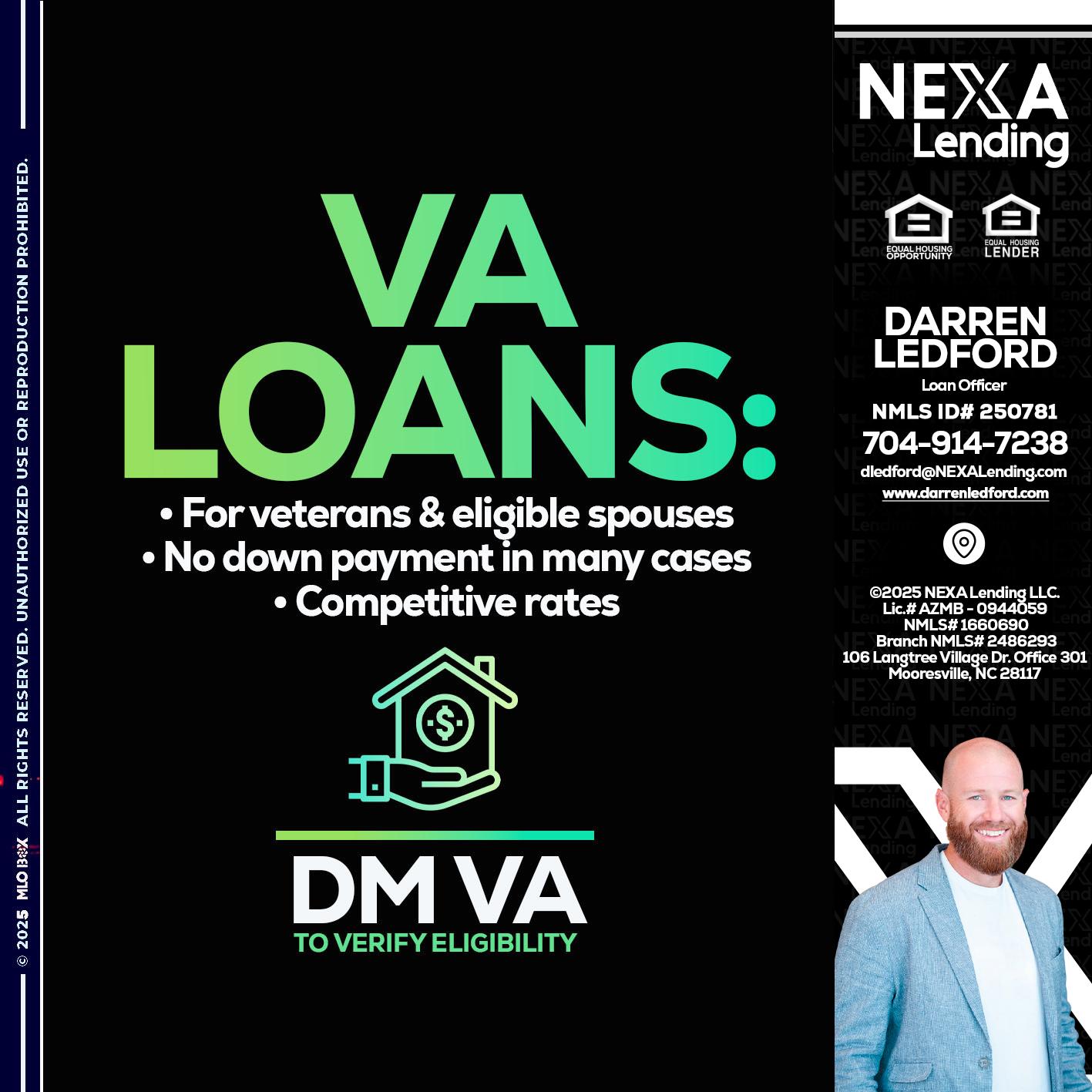 VA LOANS - Darren Ledford -Loan Officer