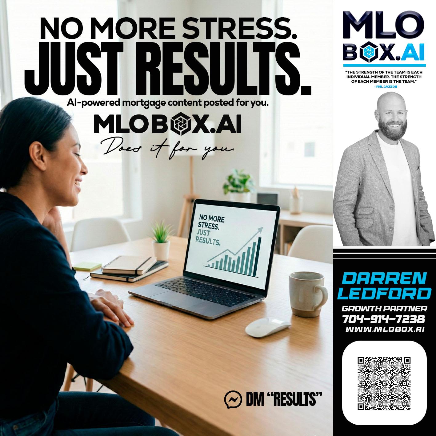 NO MORE STRESS - Darren Ledford -Loan Officer