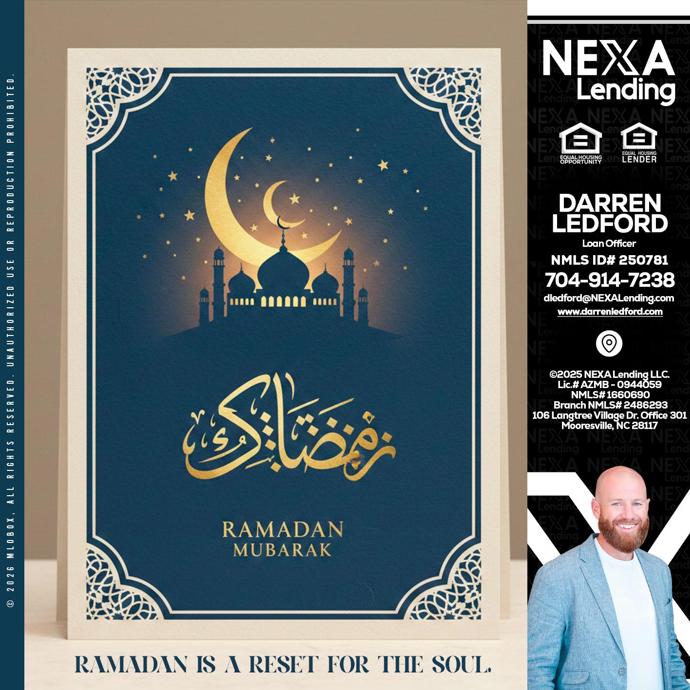 HAPPY RAMADAN - Darren Ledford -Loan Officer