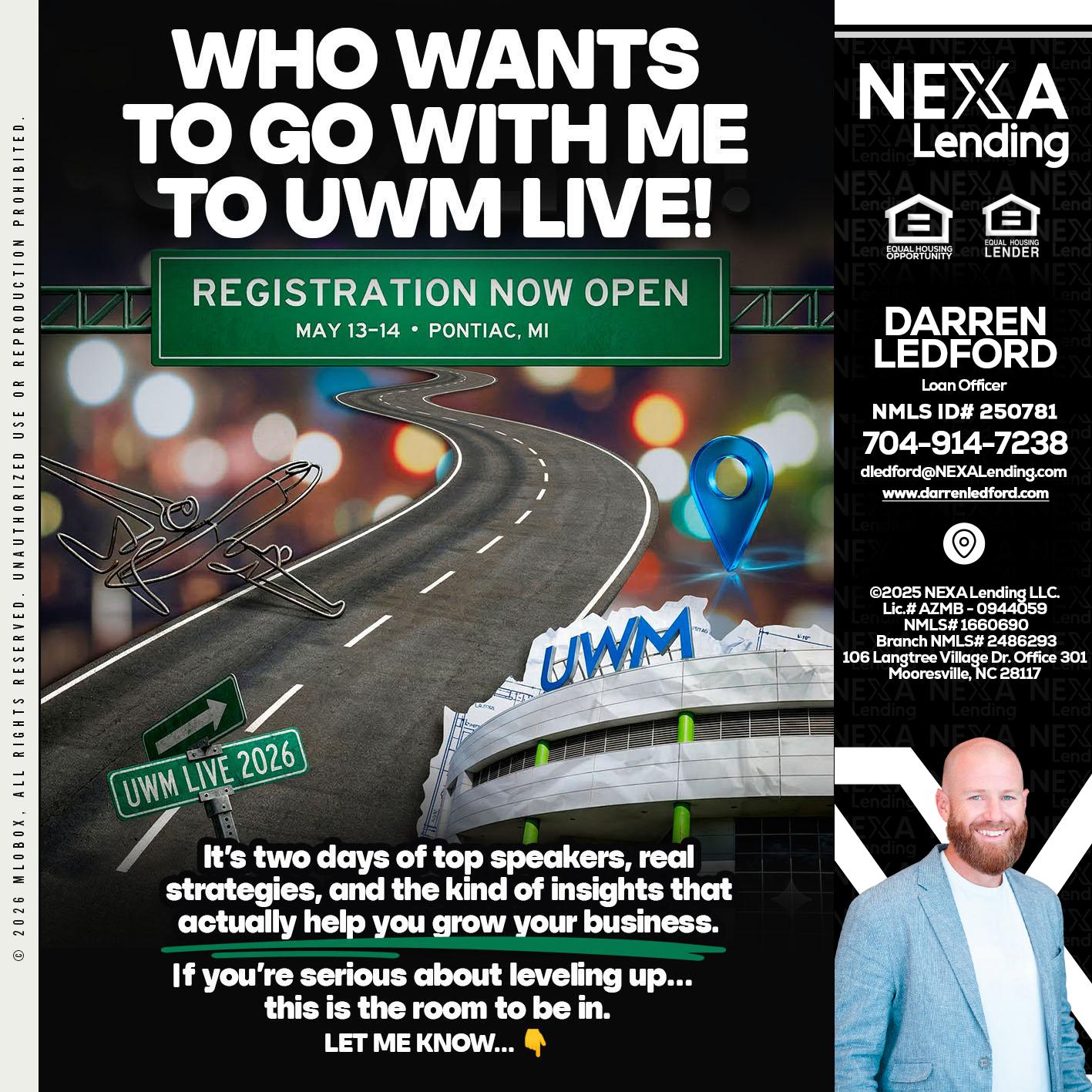 WHO WANTS - Darren Ledford -Loan Officer