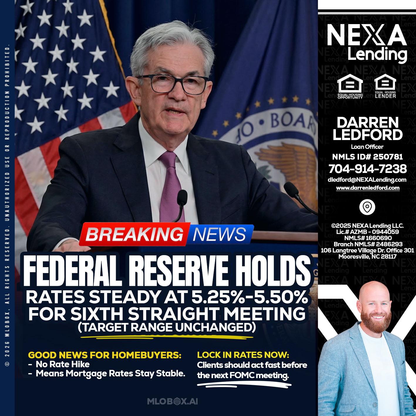 federal reserve - Darren Ledford -Loan Officer