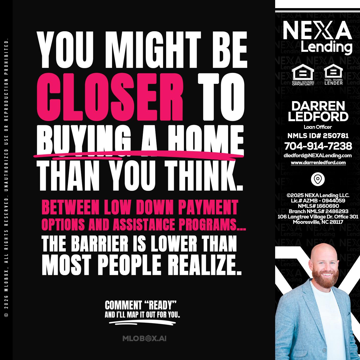 YOU MIGHT BE - Darren Ledford -Loan Officer