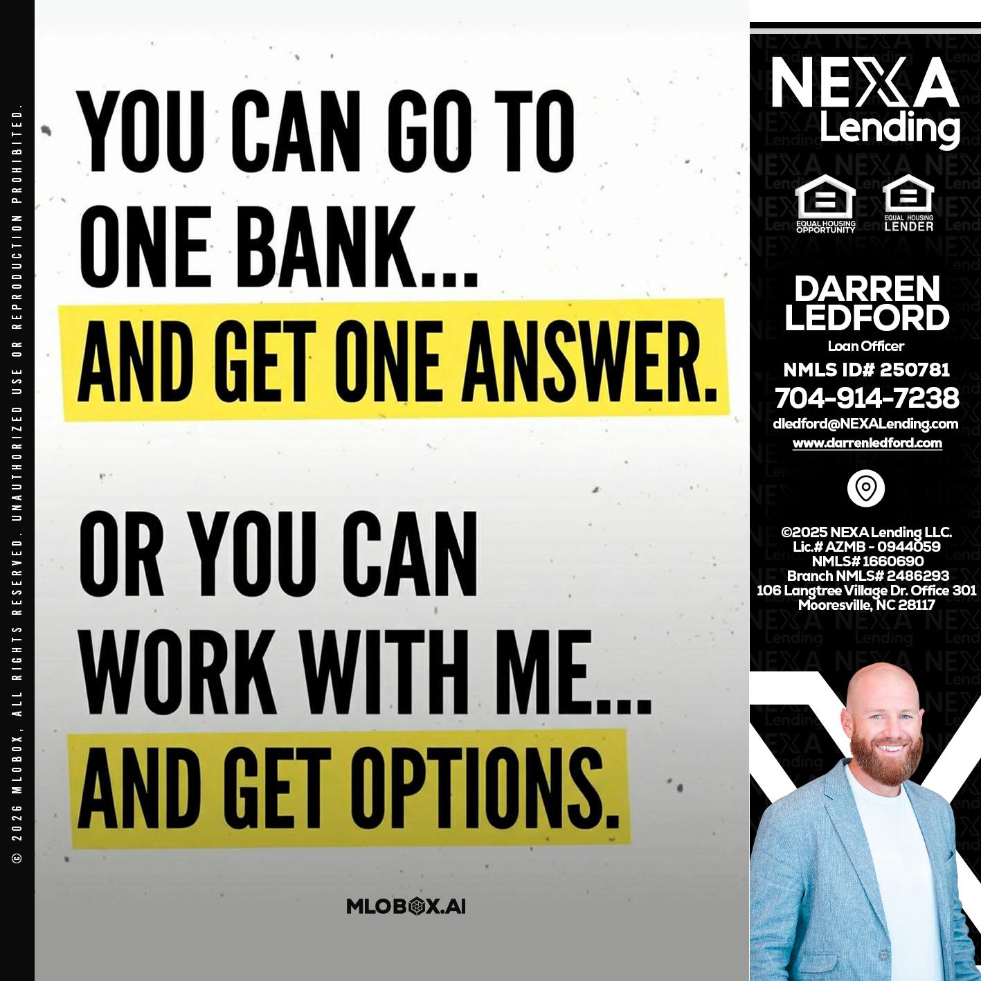 YOU CAN GO TO - Darren Ledford -Loan Officer