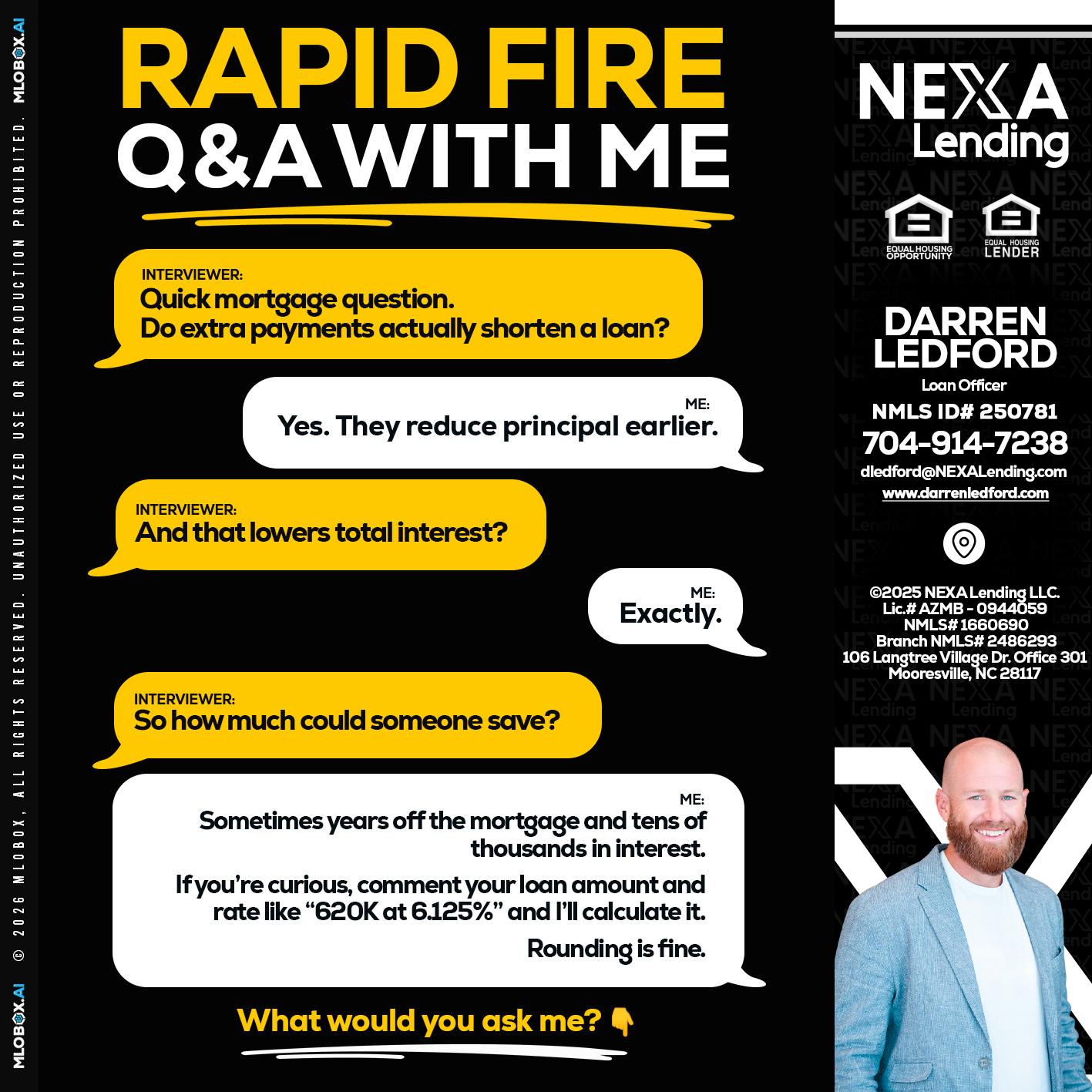 RAPID FIRE QA - Darren Ledford -Loan Officer