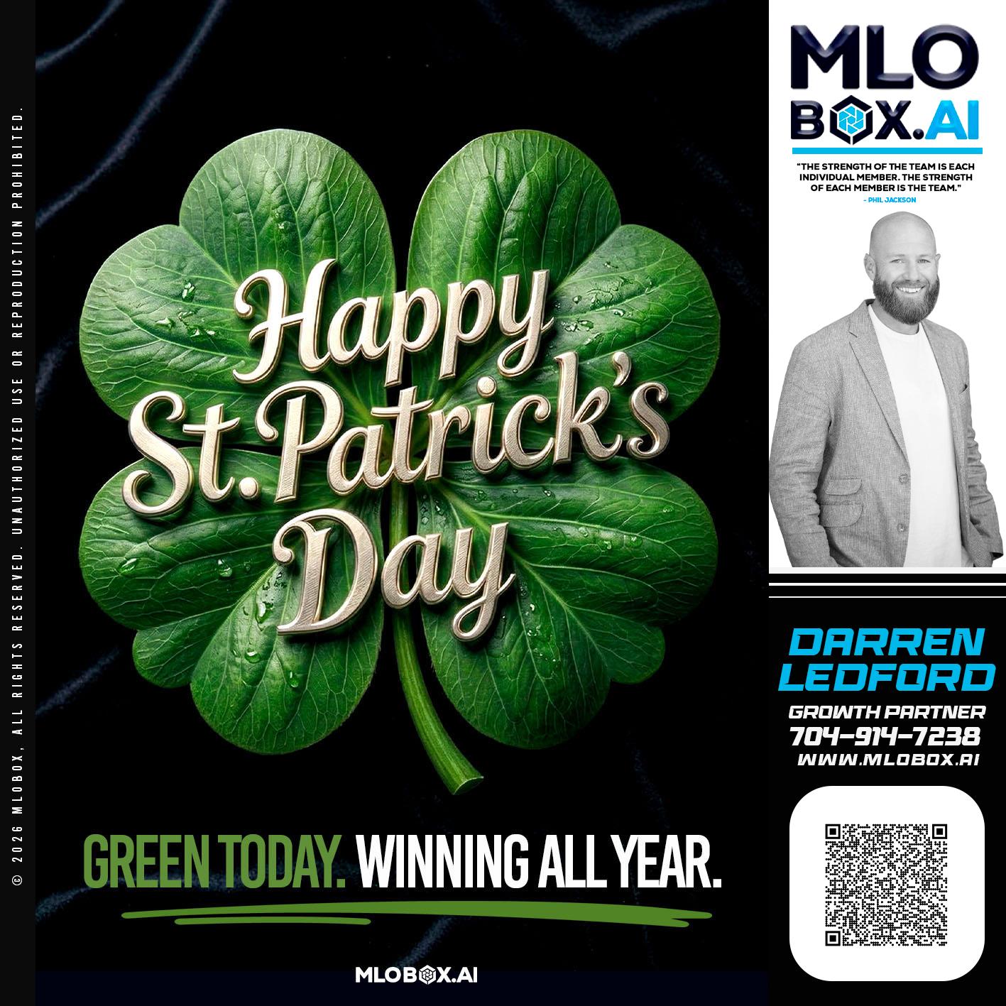 happy st Patricks day - Darren Ledford -Loan Officer