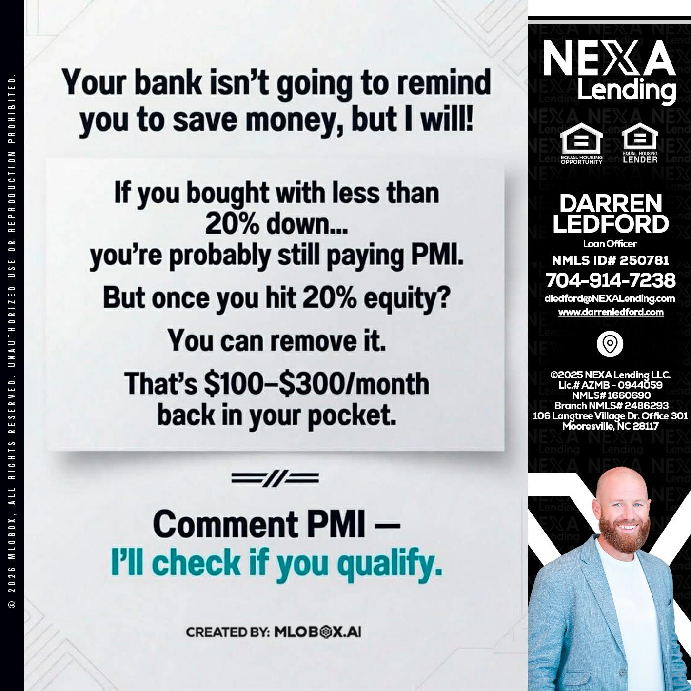 YOUR BANK ISNT - Darren Ledford -Loan Officer