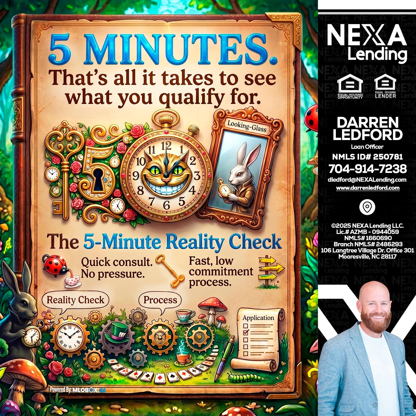 Reality Check! - Darren Ledford -Loan Officer