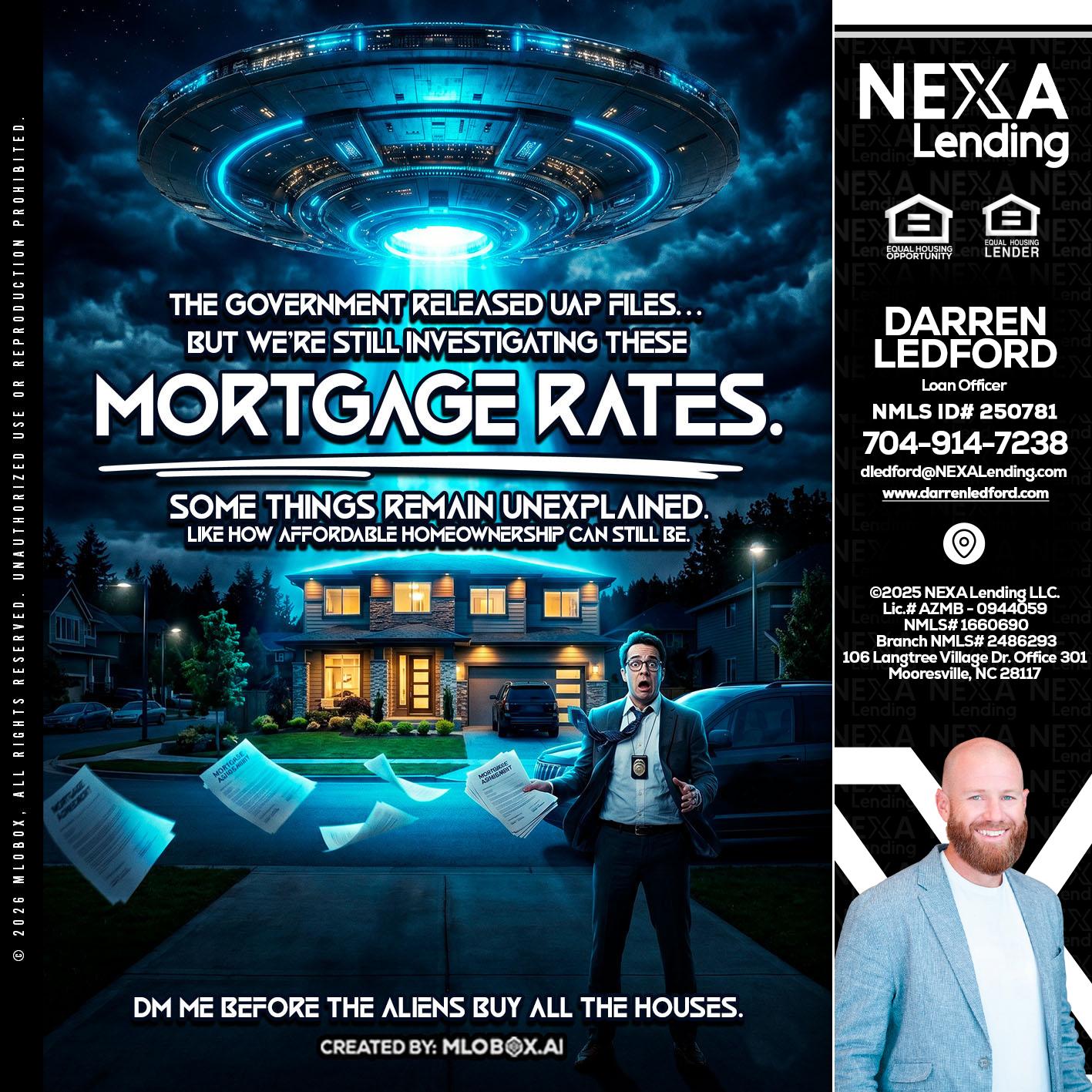 MORTGAGE RATES - Darren Ledford -Loan Officer