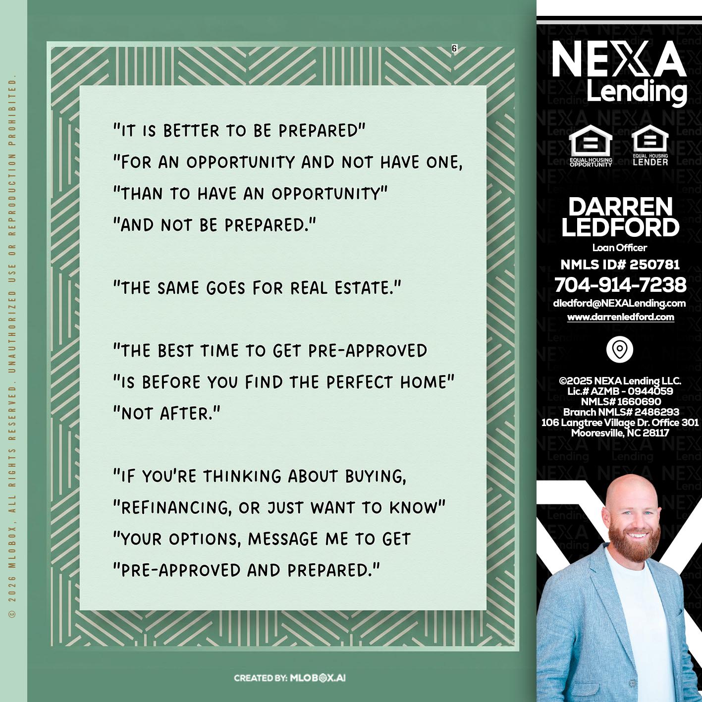 its better - Darren Ledford -Loan Officer