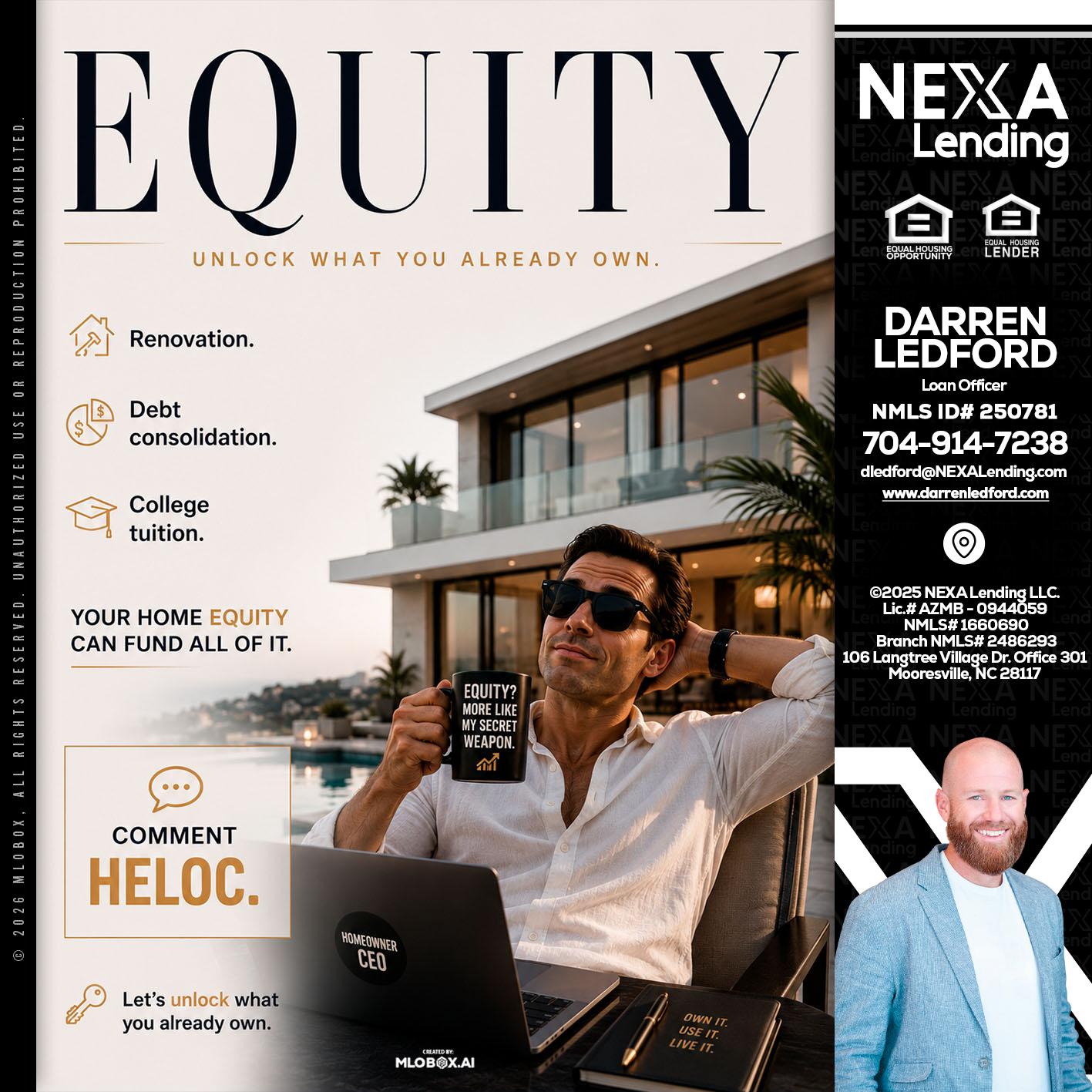 EQUITY - Darren Ledford -Loan Officer