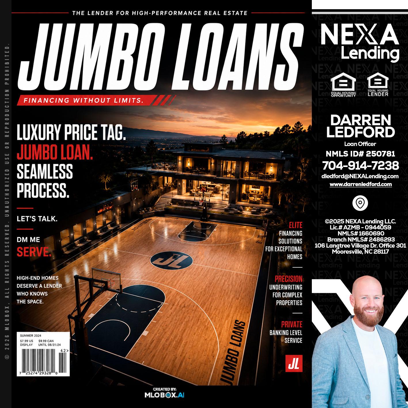 JUMBO LOANS - Darren Ledford -Loan Officer