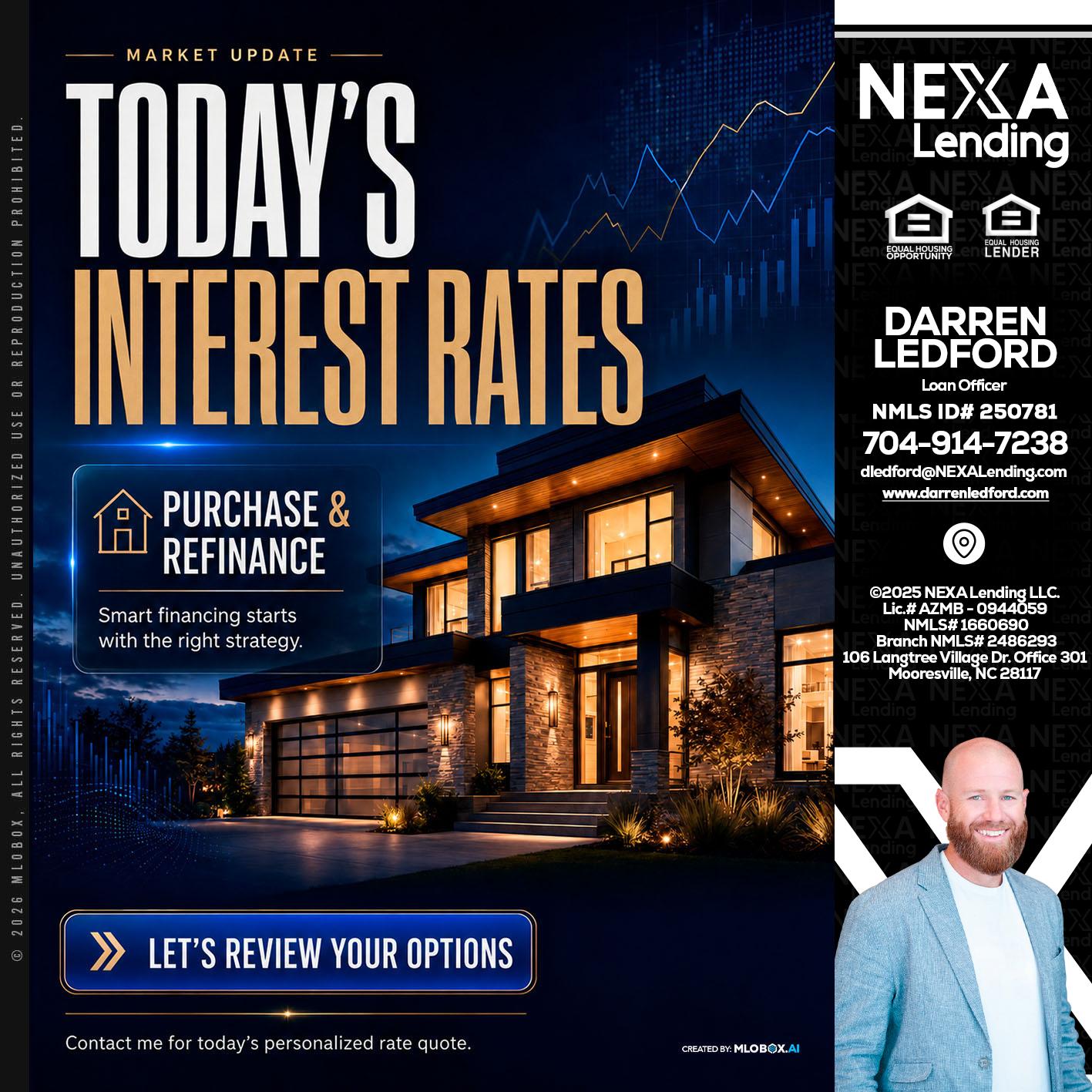 TODAYS RATES - Darren Ledford -Loan Officer