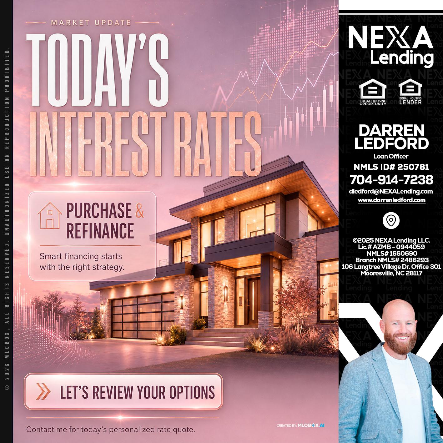 todays interest rates - Darren Ledford -Loan Officer