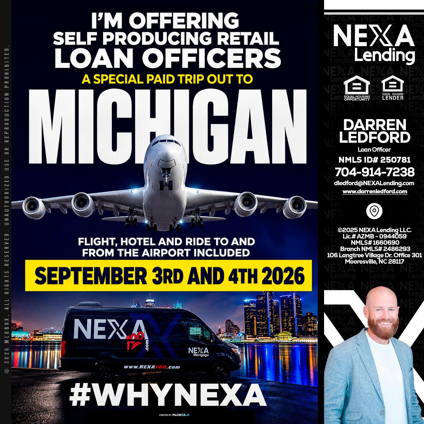 MICHIGAN - Darren Ledford -Loan Officer